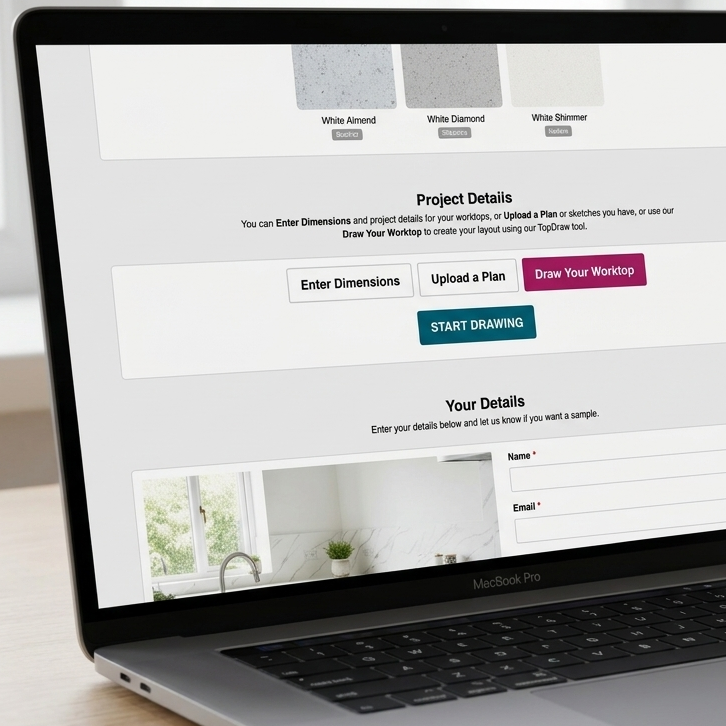 Adding the TopDraw worktop drawing tool to a business website